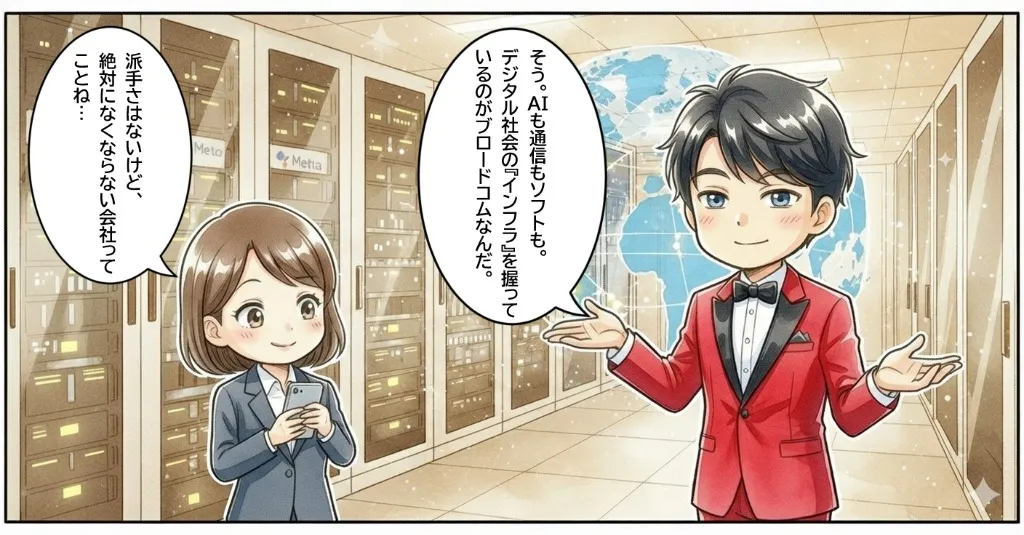 ブロードコム(Broadcom)の銘柄解説マンガ 7ページ目