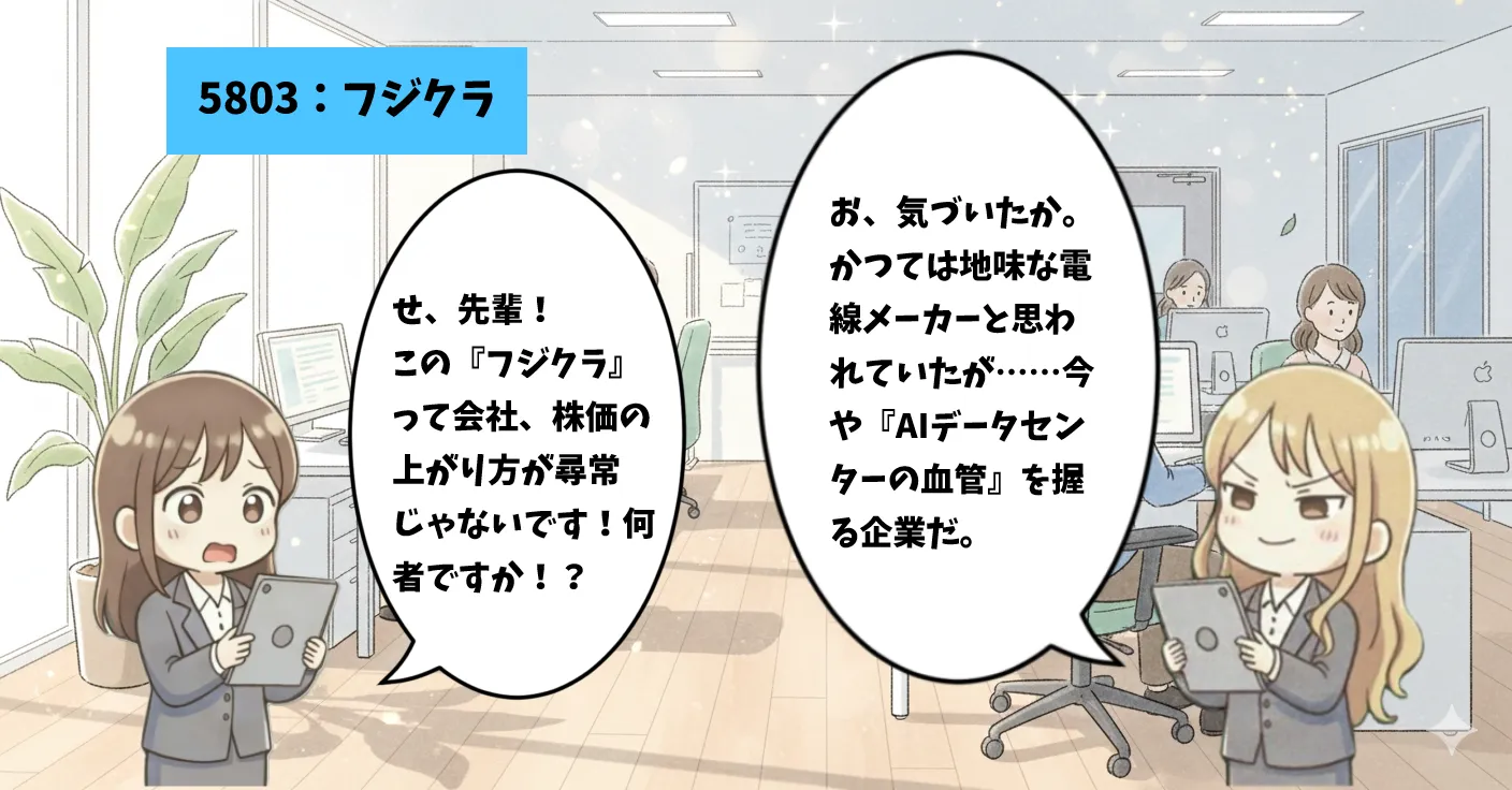 フジクラ(Fujikura)の銘柄解説マンガのサムネイル