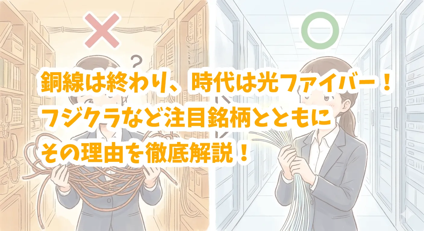 銅線から光ファイバーへの転換を解説する記事のサムネイル