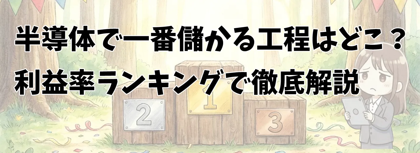 半導体業界の利益率ランキング解説記事のサムネイル