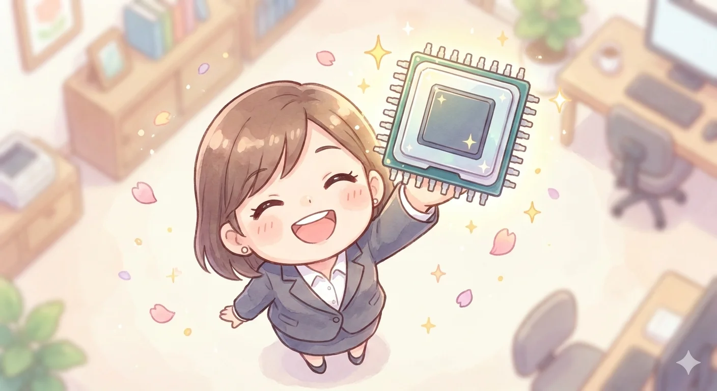 半導体工程シリーズ完読おつかれさまイラスト